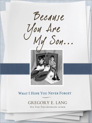 cover image of Because You Are My Son